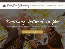 Tablet Screenshot of frostfamilydentistry.com